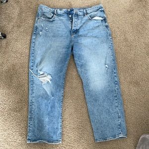 Old Navy Extra High Rise Straight Jeans